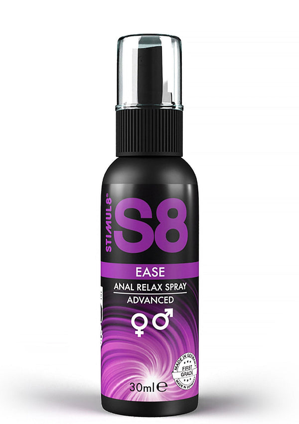 Bestel: Ease Anal Relax Spray 30 ml by S8 - bij Happytoys.nl, happytoys.be, Happytoys.ae: erotische sex webshop | liever Happy dan Easy ⭐⭐⭐⭐⭐ - Default Title - 97444 - NATUREL - 30