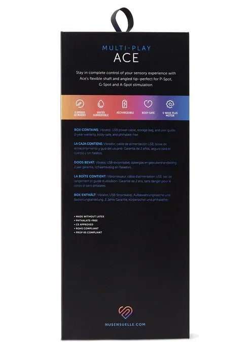 ACEMulti-PlayVibratorbyNuSensuell12 @ Happytoys Sexshop: online sex shop for Feeling Happy & Easy 😊 the erotic store owned by a woman