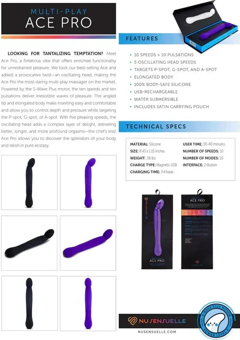 AceProProstate_G-SpotVibratorbyNuSensuelle7 @ Happytoys Sexshop: online sex shop for Feeling Happy & Easy 😊 the erotic store owned by a woman