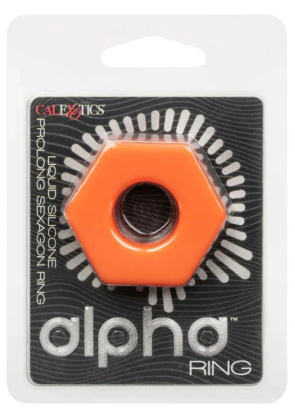 AlphaLiquidSiliconeProlongSexagonRingbyCalExotics2 @ Happytoys Sexshop: online sex shop for Feeling Happy & Easy 😊 the erotic store owned by a woman