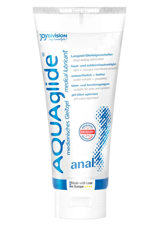 Bestel: Aquaglide Anal lubricant 100 ml by Joy Division - bij Happytoys.nl, happytoys.be, Happytoys.ae: erotische sex webshop | liever Happy dan Easy ⭐⭐⭐⭐⭐