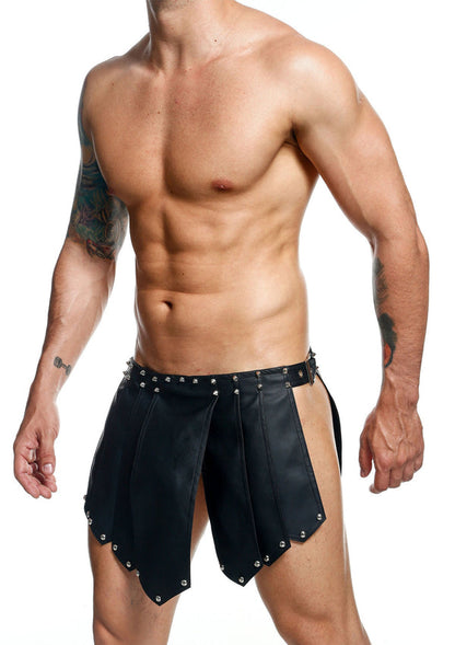 Black Roman Skirt by MOB Dngeon