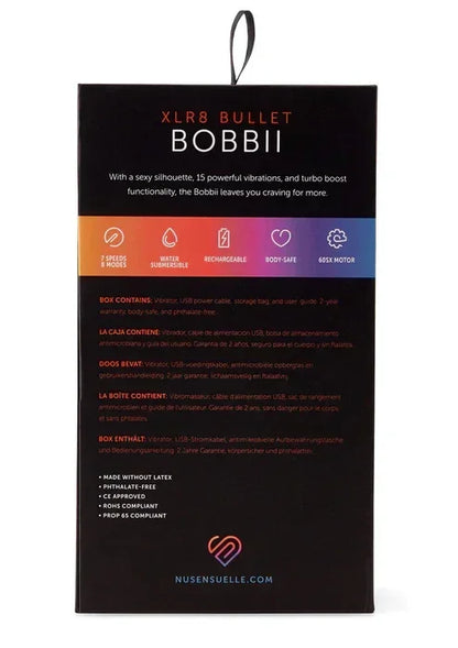 BobbiiXLR8BulletbyNuSensuelle5 @ Happytoys Sexshop: online sex shop for Feeling Happy & Easy 😊 the erotic store owned by a woman