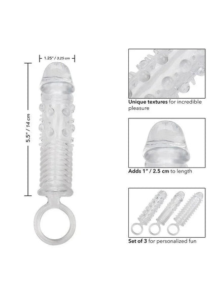CalExotics-3-Piece-Textured-Extension-Set-Happytoys-Sexshop-liever-Happy-dan-Easy-5307 @ Happytoys Sexshop: online sex shop for Feeling Happy & Easy 😊 the erotic store owned by a woman