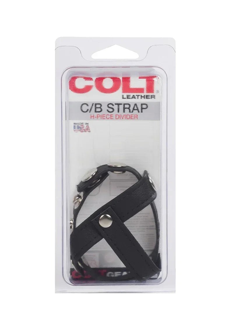 CalExotics-COLT-Leather-C-B-Strap-H-Piece-Divider-Cockring-Happytoys-Sexshop-Toys-for-Feeling-Happy-Easy-9100 @ Happytoys Sexshop: online sex shop for Feeling Happy & Easy 😊 the erotic store owned by a woman
