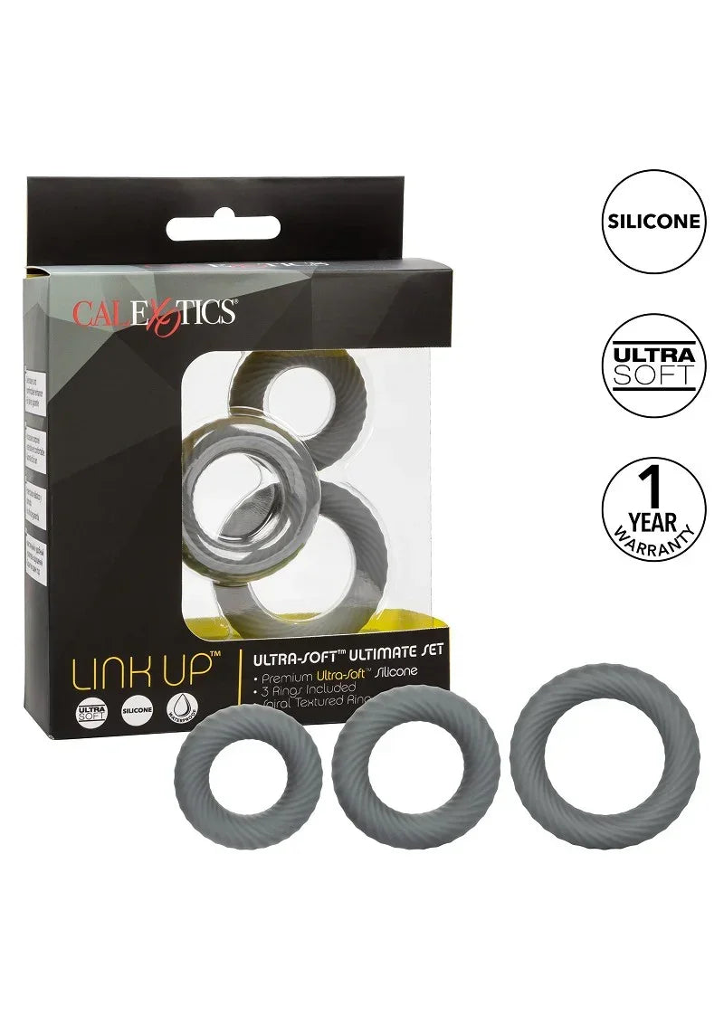 CalExotics-Link-Up-Ultra-Soft-Ultimate-Set-Cockring-Happytoys-Sexshop-Toys-for-Feeling-Happy-Easy-1413 @ Happytoys Sexshop: online sex shop for Feeling Happy & Easy 😊 the erotic store owned by a woman
