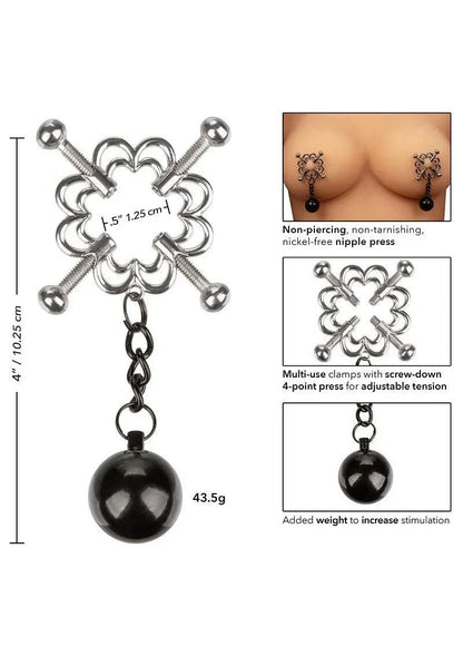 CalExotics-Nipple-Grips-4-Point-Weighted-Nipple-Press-Happytoys-Sexshop-liever-Happy-dan-Easy-9298 @ Happytoys Sexshop: online sex shop for Feeling Happy & Easy 😊 the erotic store owned by a woman