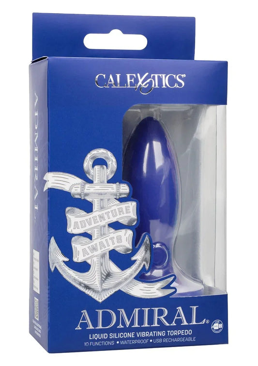CalExoticsAdmiralLiquidSiliconeVibratingTorpedo2 @ Happytoys Sexshop: online sex shop for Feeling Happy & Easy 😊 the erotic store owned by a woman