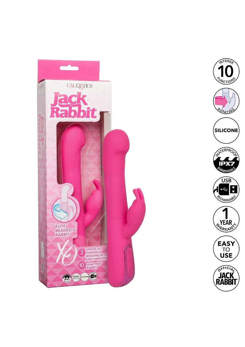 CalExoticsJackRabbitEliteBeadedGRabbit9 @ Happytoys Sexshop: online sex shop for Feeling Happy & Easy 😊 the erotic store owned by a woman