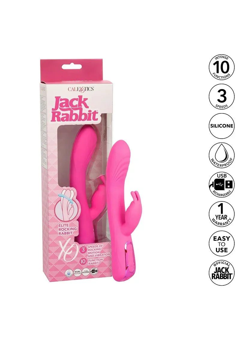 CalExoticsJackRabbitEliteRockingRabbit10 @ Happytoys Sexshop: online sex shop for Feeling Happy & Easy 😊 the erotic store owned by a woman