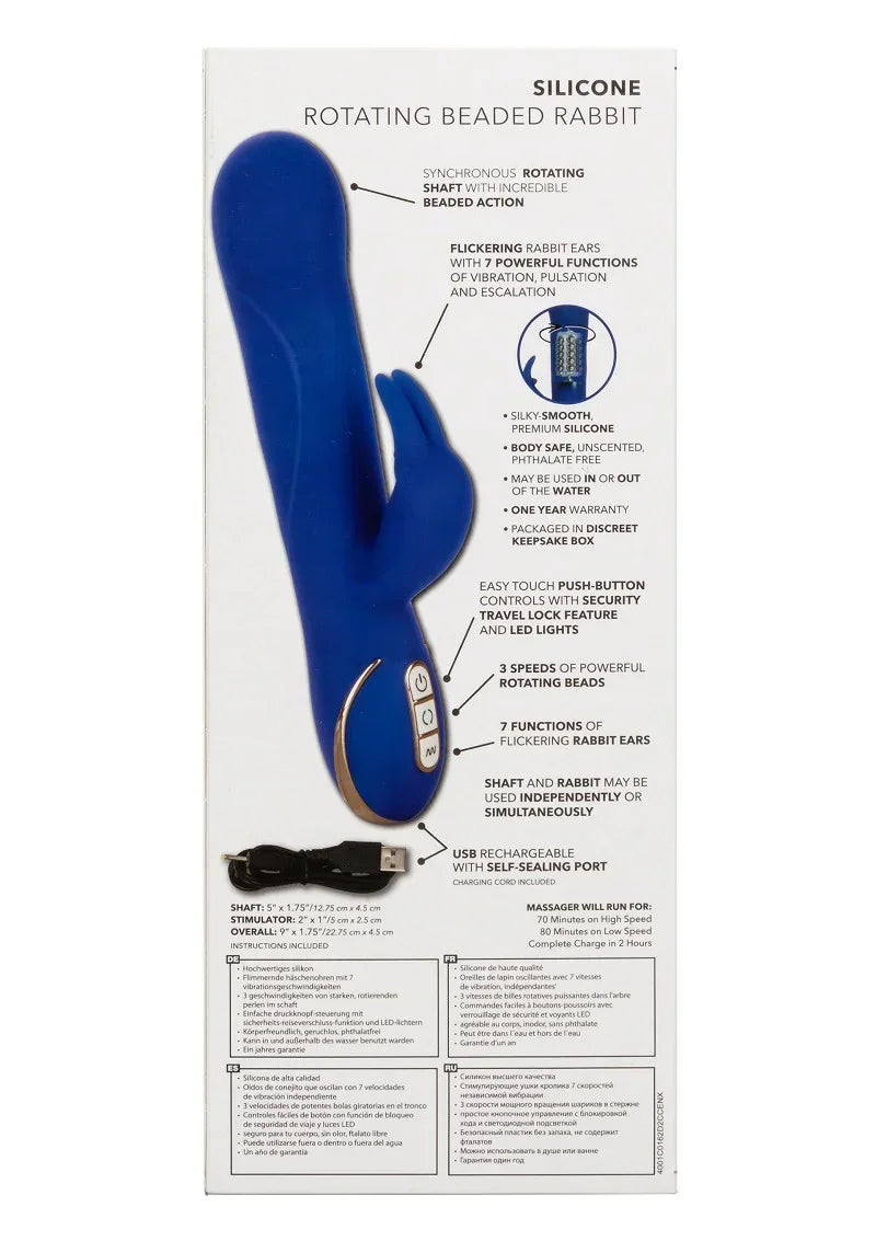 CalExoticsJackRabbitSignatureSiliconeRotatingBeadedRabbit10 @ Happytoys Sexshop: online sex shop for Feeling Happy & Easy 😊 the erotic store owned by a woman