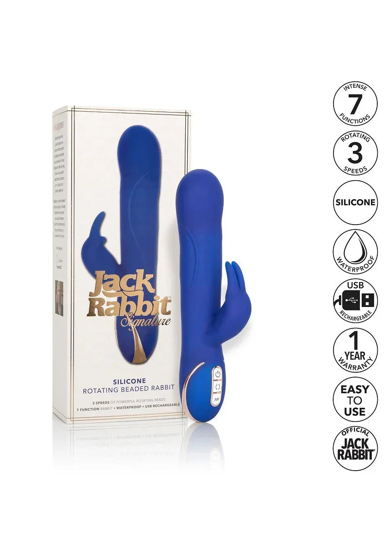 CalExoticsJackRabbitSignatureSiliconeRotatingBeadedRabbit9 @ Happytoys Sexshop: online sex shop for Feeling Happy & Easy 😊 the erotic store owned by a woman