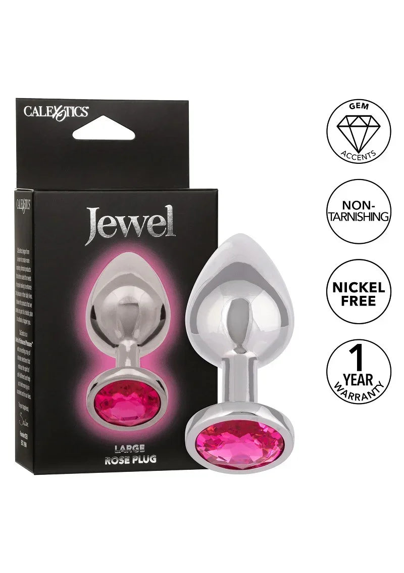 CalExoticsJewelLargeRosePlug7 @ Happytoys Sexshop: online sex shop for Feeling Happy & Easy 😊 the erotic store owned by a woman