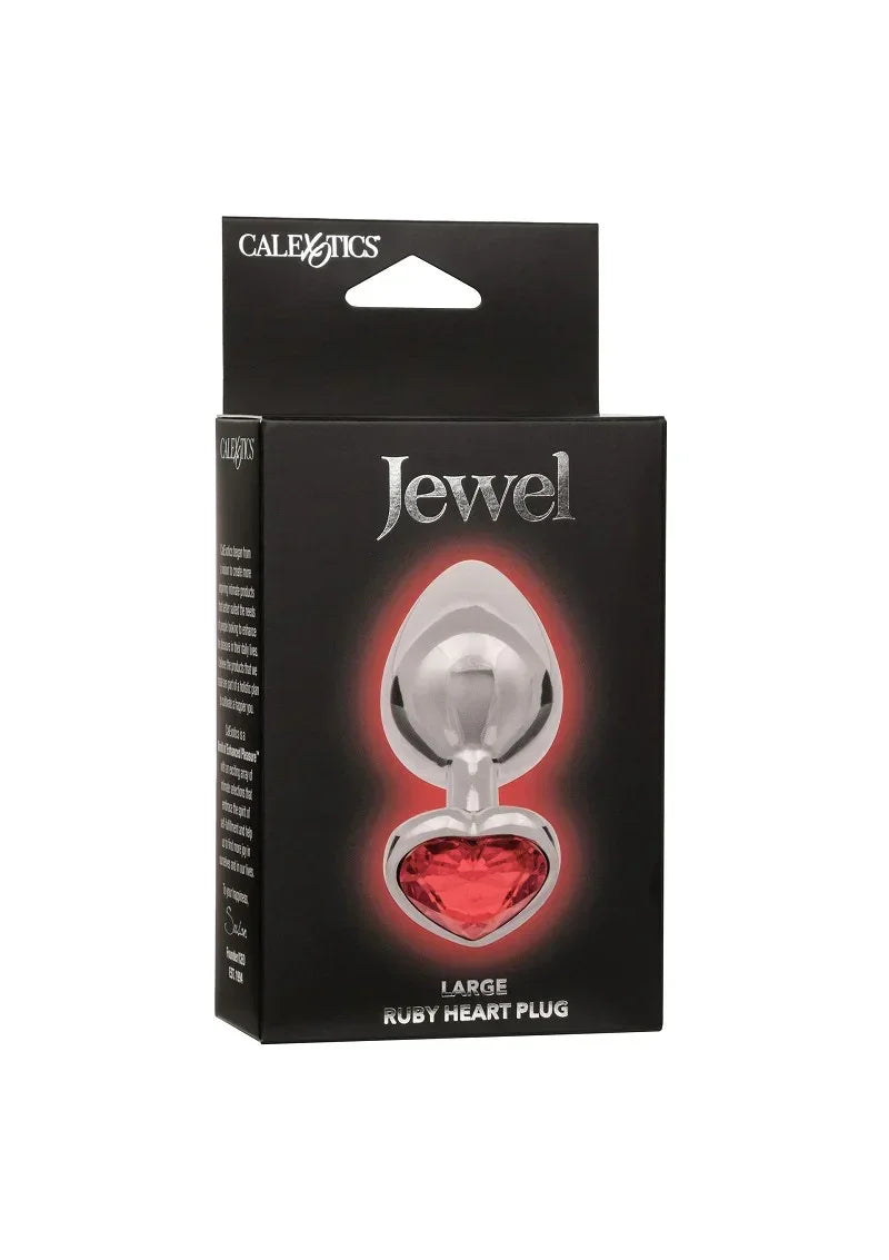 CalExoticsJewelLargeRubyHeartPlug2 @ Happytoys Sexshop: online sex shop for Feeling Happy & Easy 😊 the erotic store owned by a woman