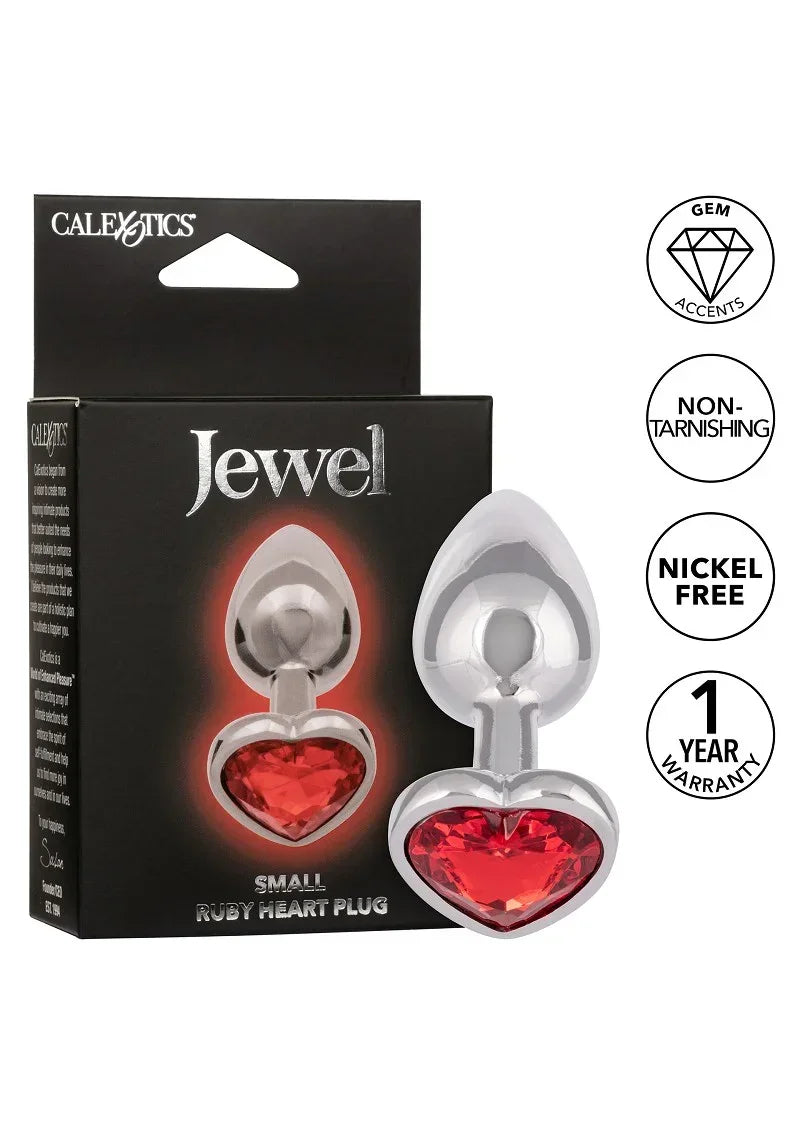 CalExoticsJewelSmallRubyHeartPlug7 @ Happytoys Sexshop: online sex shop for Feeling Happy & Easy 😊 the erotic store owned by a woman