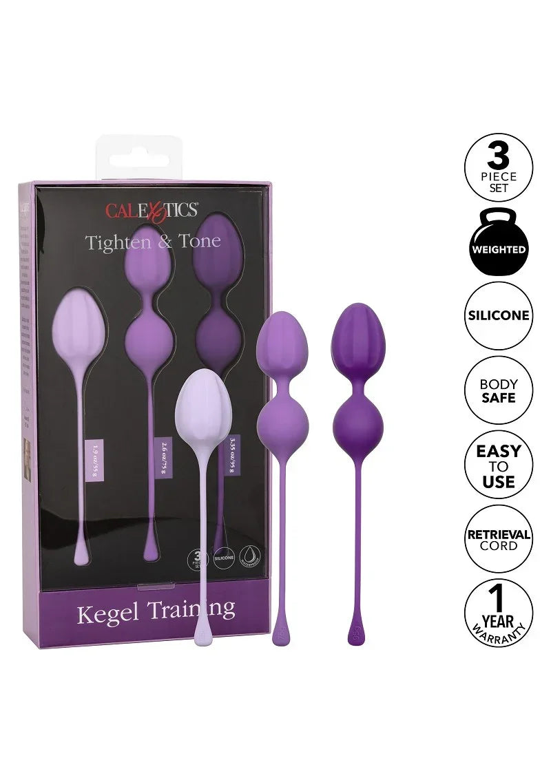 CalExoticsKegelTraining3-PieceSet4 @ Happytoys Sexshop: online sex shop for Feeling Happy & Easy 😊 the erotic store owned by a woman
