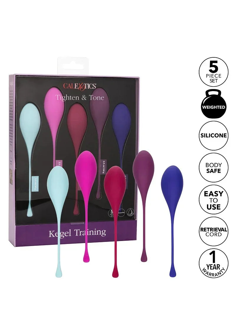 CalExoticsKegelTraining5-PieceSet4 @ Happytoys Sexshop: online sex shop for Feeling Happy & Easy 😊 the erotic store owned by a woman