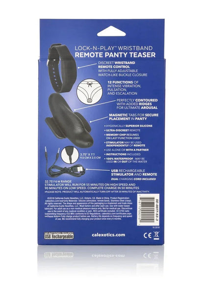 CalExoticsLock-N-PlayWristbandRemotePantyTeaser9 @ Happytoys Sexshop: online sex shop for Feeling Happy & Easy 😊 the erotic store owned by a woman