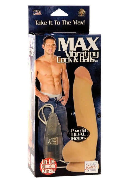 CalExoticsMaxVibratingCock_Balls2 @ Happytoys Sexshop: online sex shop for Feeling Happy & Easy 😊 the erotic store owned by a woman