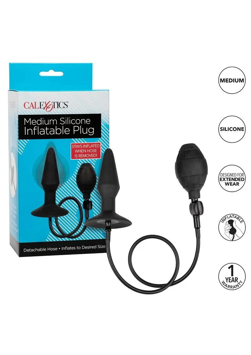 CalExoticsMediumSiliconeInflatablePlug7 @ Happytoys Sexshop: online sex shop for Feeling Happy & Easy 😊 the erotic store owned by a woman