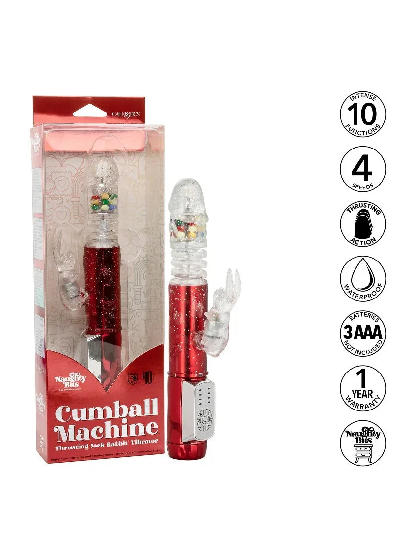 CalExoticsNaughtyBitsCumballMachineThrustingJackRabbitVibrator4 @ Happytoys Sexshop: online sex shop for Feeling Happy & Easy 😊 the erotic store owned by a woman