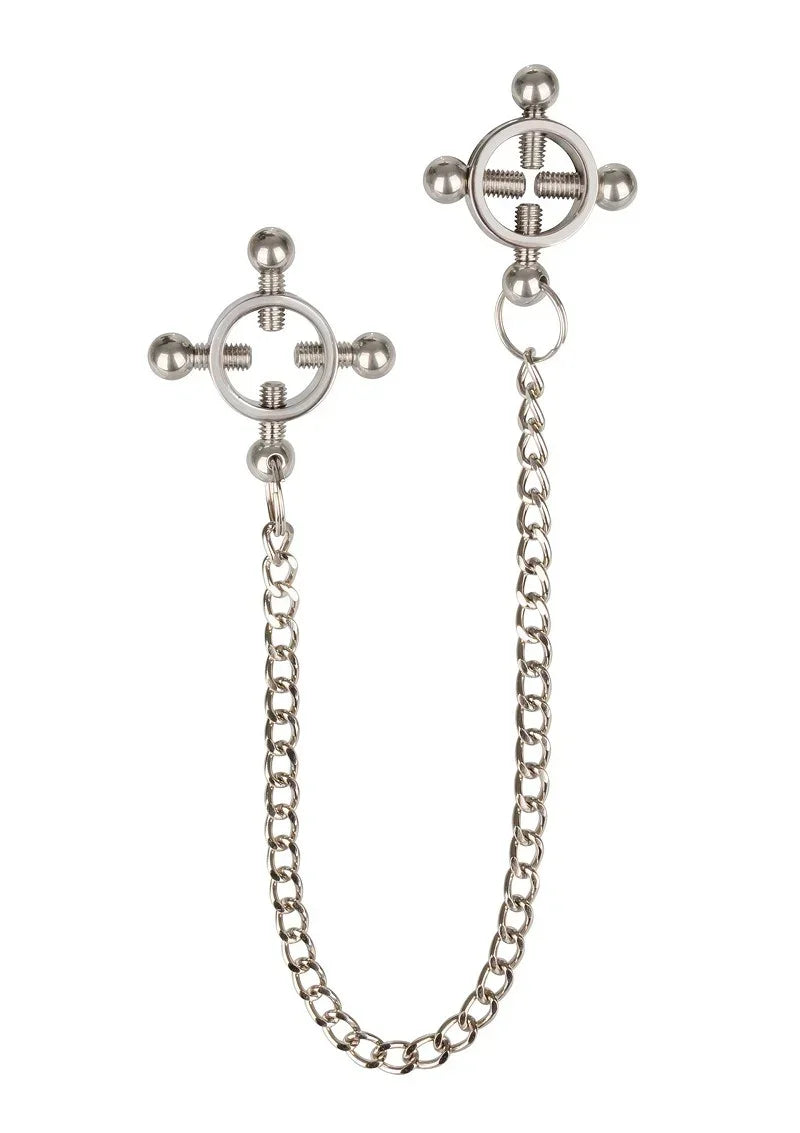 CalExoticsNippleGrips4-PointNipplePresswithChain1 @ Happytoys Sexshop: online sex shop for Feeling Happy & Easy 😊 the erotic store owned by a woman