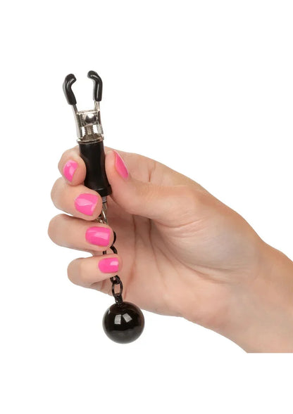 CalExoticsNippleGripsWeightedTwistNippleClamps4 @ Happytoys Sexshop: online sex shop for Feeling Happy & Easy 😊 the erotic store owned by a woman