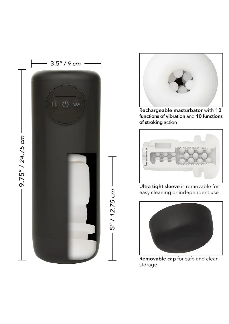 CalExoticsOptimumPowerVibratingandThrustingStroker13 @ Happytoys Sexshop: online sex shop for Feeling Happy & Easy 😊 the erotic store owned by a woman