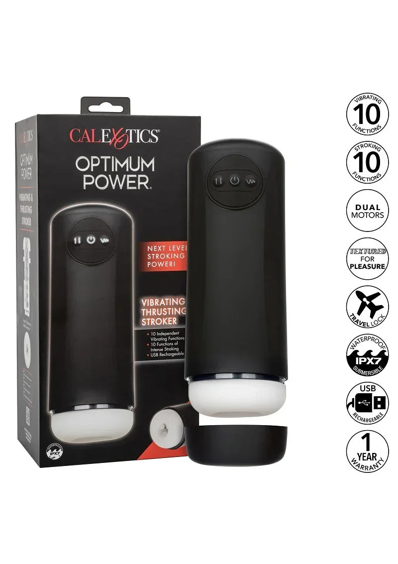 CalExoticsOptimumPowerVibratingandThrustingStroker14 @ Happytoys Sexshop: online sex shop for Feeling Happy & Easy 😊 the erotic store owned by a woman