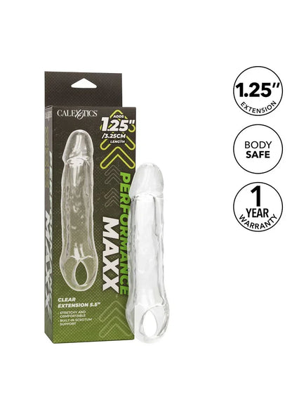 CalExoticsPerformanceMaxxClearExtension5.5_7 @ Happytoys Sexshop: online sex shop for Feeling Happy & Easy 😊 the erotic store owned by a woman