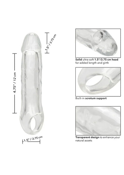 CalExoticsPerformanceMaxxClearExtension6.5_6 @ Happytoys Sexshop: online sex shop for Feeling Happy & Easy 😊 the erotic store owned by a woman