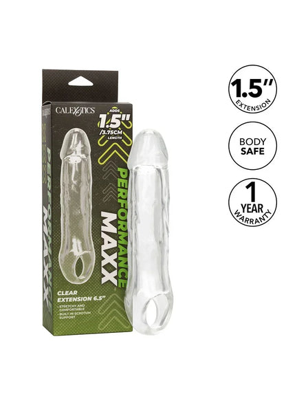 CalExoticsPerformanceMaxxClearExtension6.5_7 @ Happytoys Sexshop: online sex shop for Feeling Happy & Easy 😊 the erotic store owned by a woman