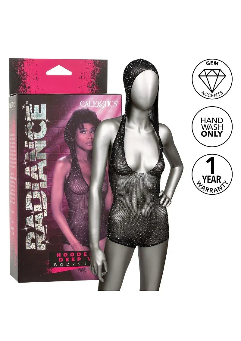 CalExoticsRadianceHoodedDeepVBodySuit6 @ Happytoys Sexshop: online sex shop for Feeling Happy & Easy 😊 the erotic store owned by a woman