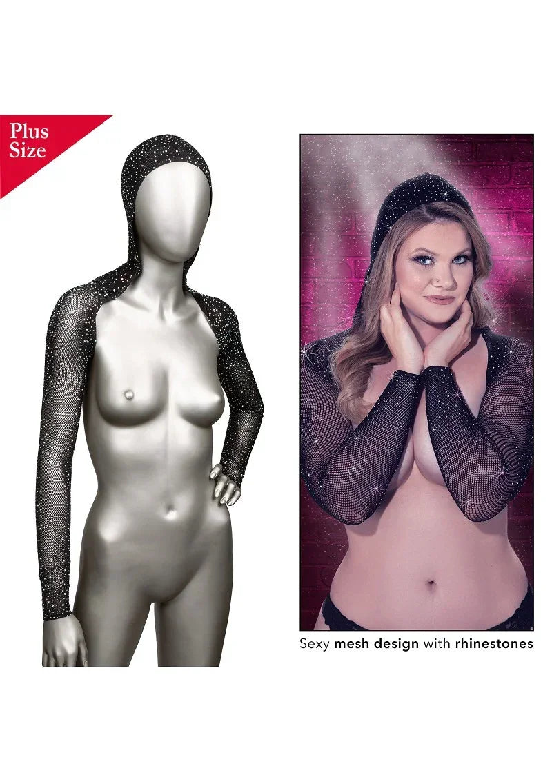 CalExoticsRadiancePlusSizeHoodedSchoudertruitje5 @ Happytoys Sexshop: online sex shop for Feeling Happy & Easy 😊 the erotic store owned by a woman