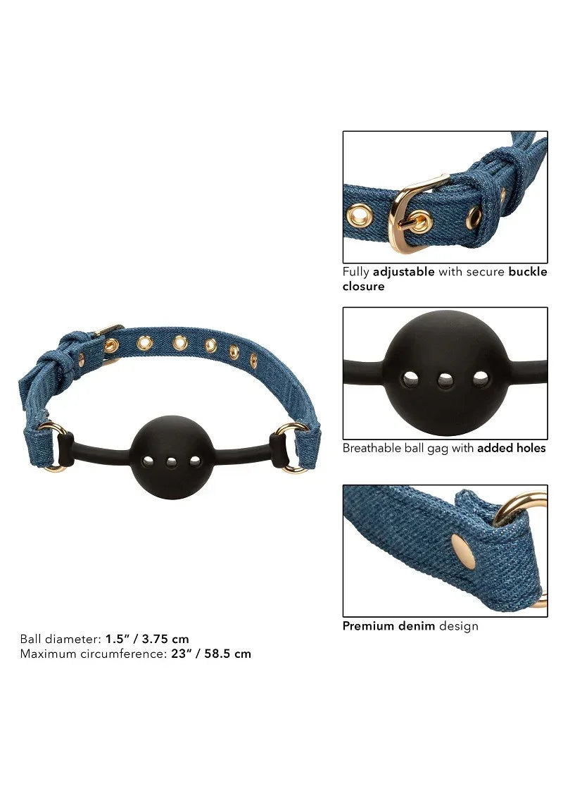 CalExoticsRide_emPremiumDenimCollectionBallGag8 @ Happytoys Sexshop: online sex shop for Feeling Happy & Easy 😊 the erotic store owned by a woman