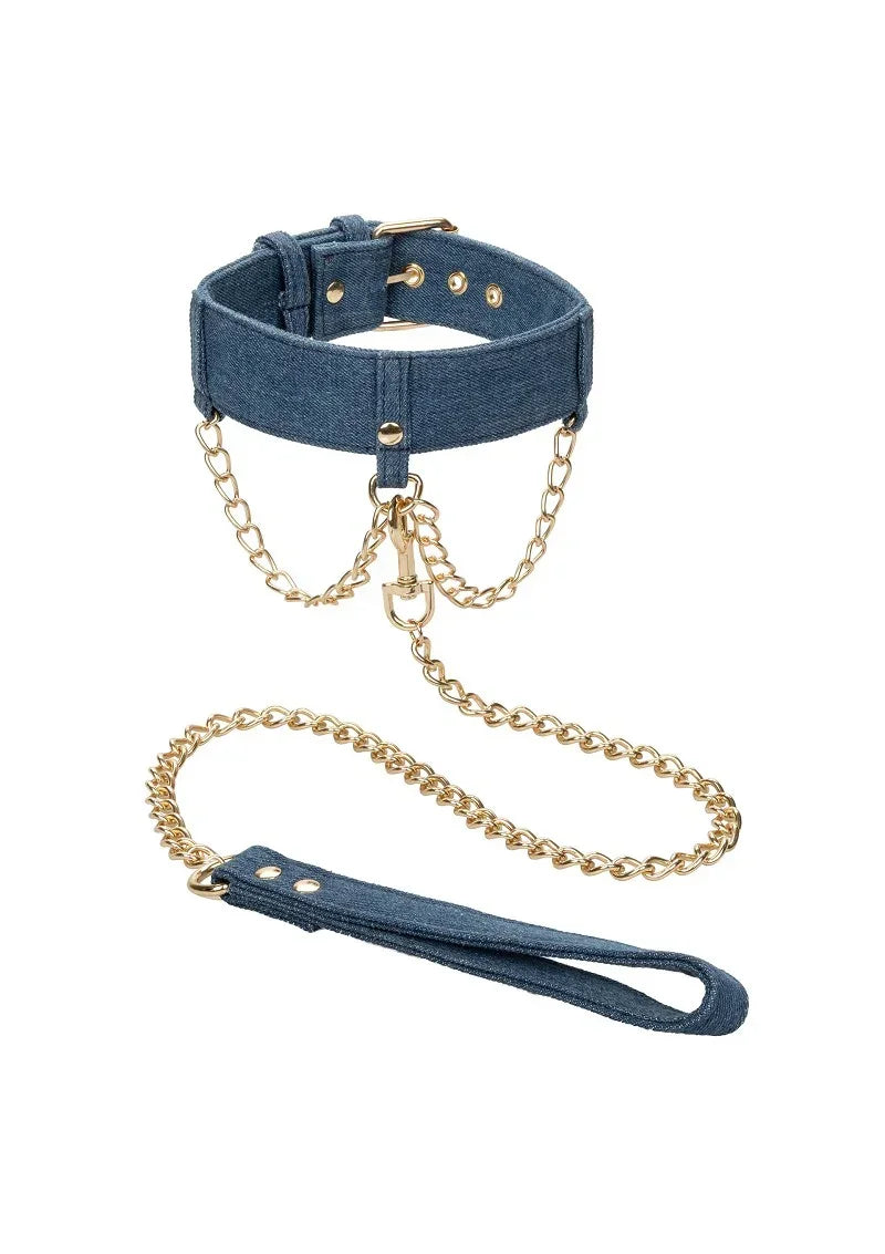 CalExoticsRide_emPremiumDenimCollectionCollarwithLeash1 @ Happytoys Sexshop: online sex shop for Feeling Happy & Easy 😊 the erotic store owned by a woman