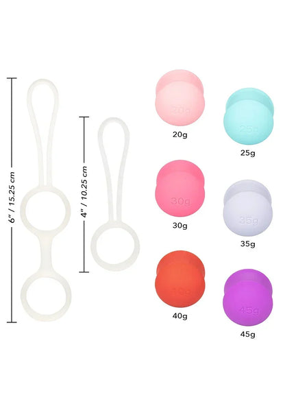 CalExoticsShe-ologyInterchangeableWeightedKegelSet5 @ Happytoys Sexshop: online sex shop for Feeling Happy & Easy 😊 the erotic store owned by a woman