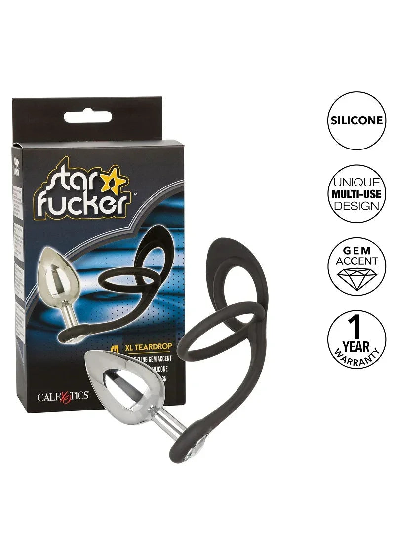 CalExoticsStarFuckerXLTeardropPlug7 @ Happytoys Sexshop: online sex shop for Feeling Happy & Easy 😊 the erotic store owned by a woman