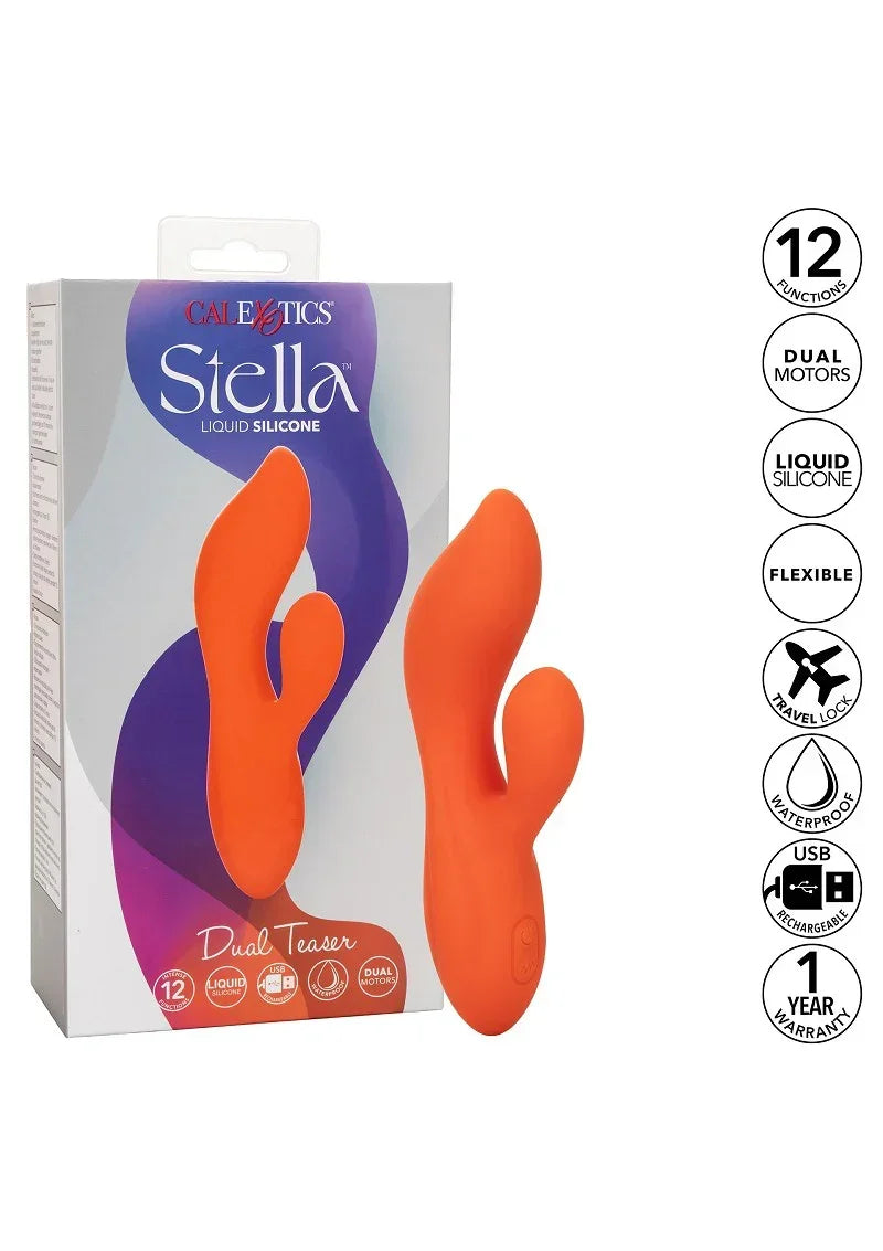 CalExoticsStellaLiquidSiliconeDualTeaser4 @ Happytoys Sexshop: online sex shop for Feeling Happy & Easy 😊 the erotic store owned by a woman