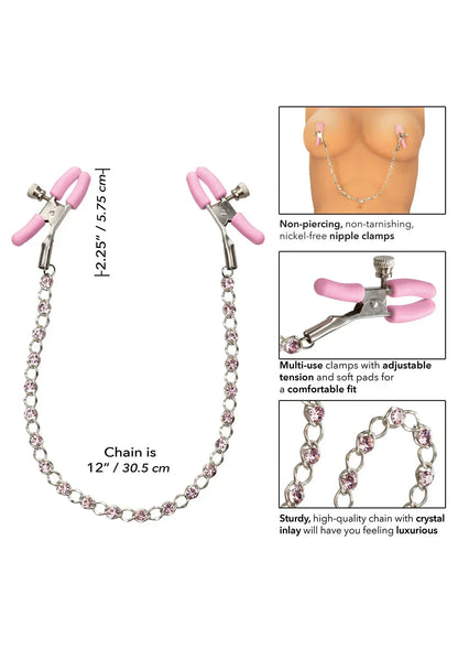 CrystalChainNippleClampsbyCalExotics3 @ Happytoys Sexshop: online sex shop for Feeling Happy & Easy 😊 the erotic store owned by a woman