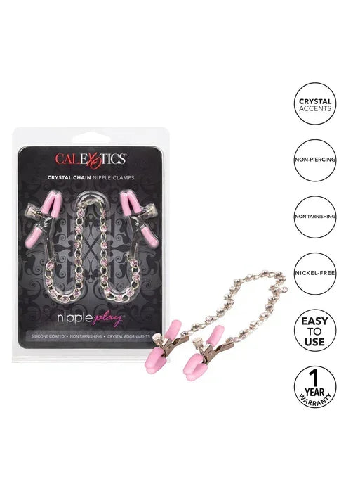 CrystalChainNippleClampsbyCalExotics4 @ Happytoys Sexshop: online sex shop for Feeling Happy & Easy 😊 the erotic store owned by a woman