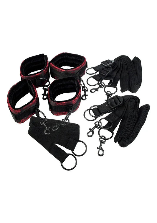 DeScandalBedRestraintiseenboeienset_speciaalontworpenomjepartnervastteketenenaanbed.1 @ Happytoys Sexshop: online sex shop for Feeling Happy & Easy 😊 the erotic store owned by a woman