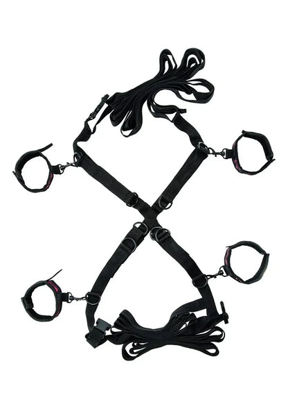DeScandalOverTheBedCrossiseenboeienset_speciaalontworpenomjepartnervastteketenenaanbed.1 @ Happytoys Sexshop: online sex shop for Feeling Happy & Easy 😊 the erotic store owned by a woman