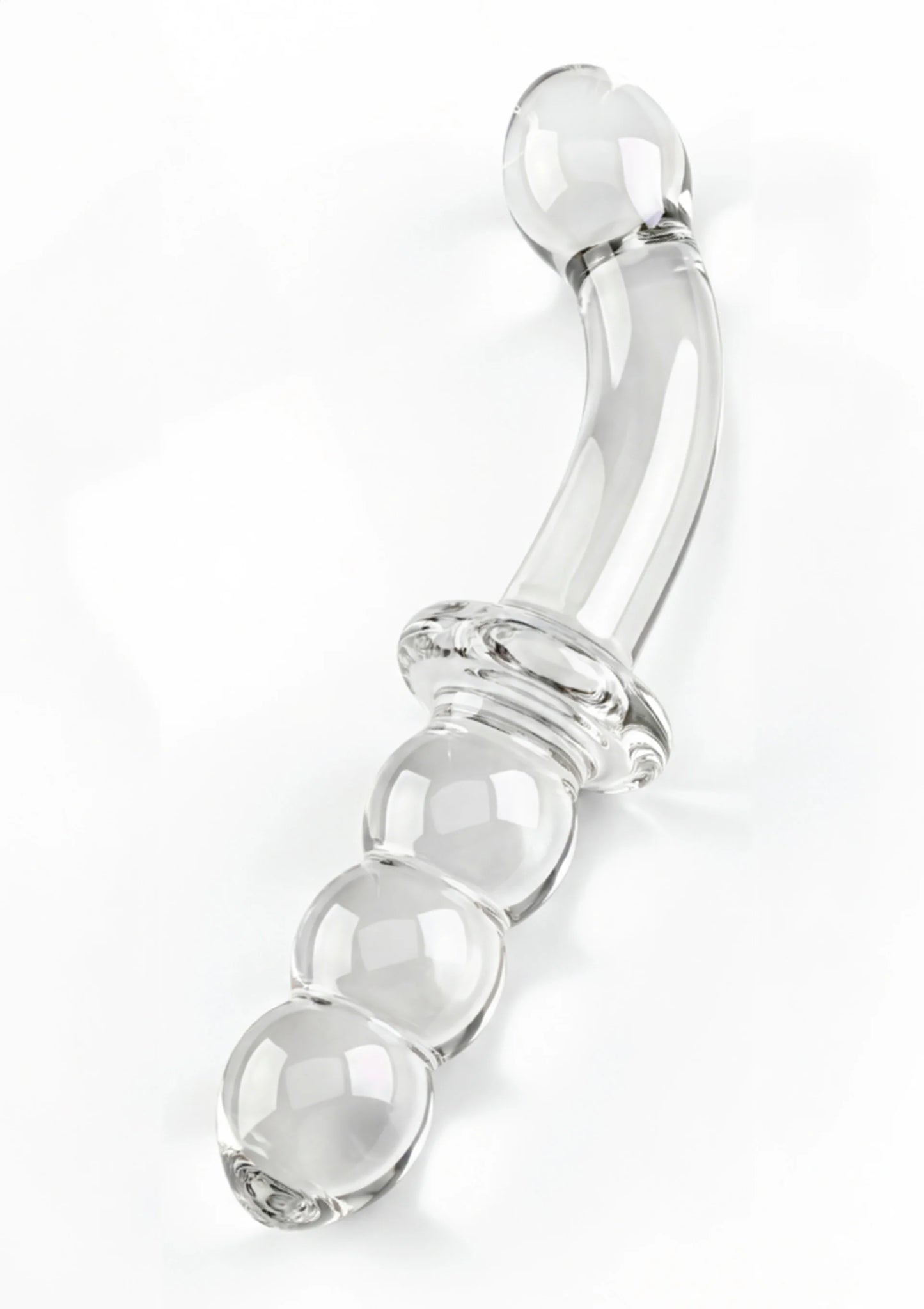 Dual-Ended Anal & G-spot Dildo byToyJoy Glass Worxx