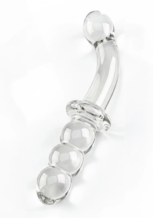 Dual-Ended Anal & G-spot Dildo byToyJoy Glass Worxx