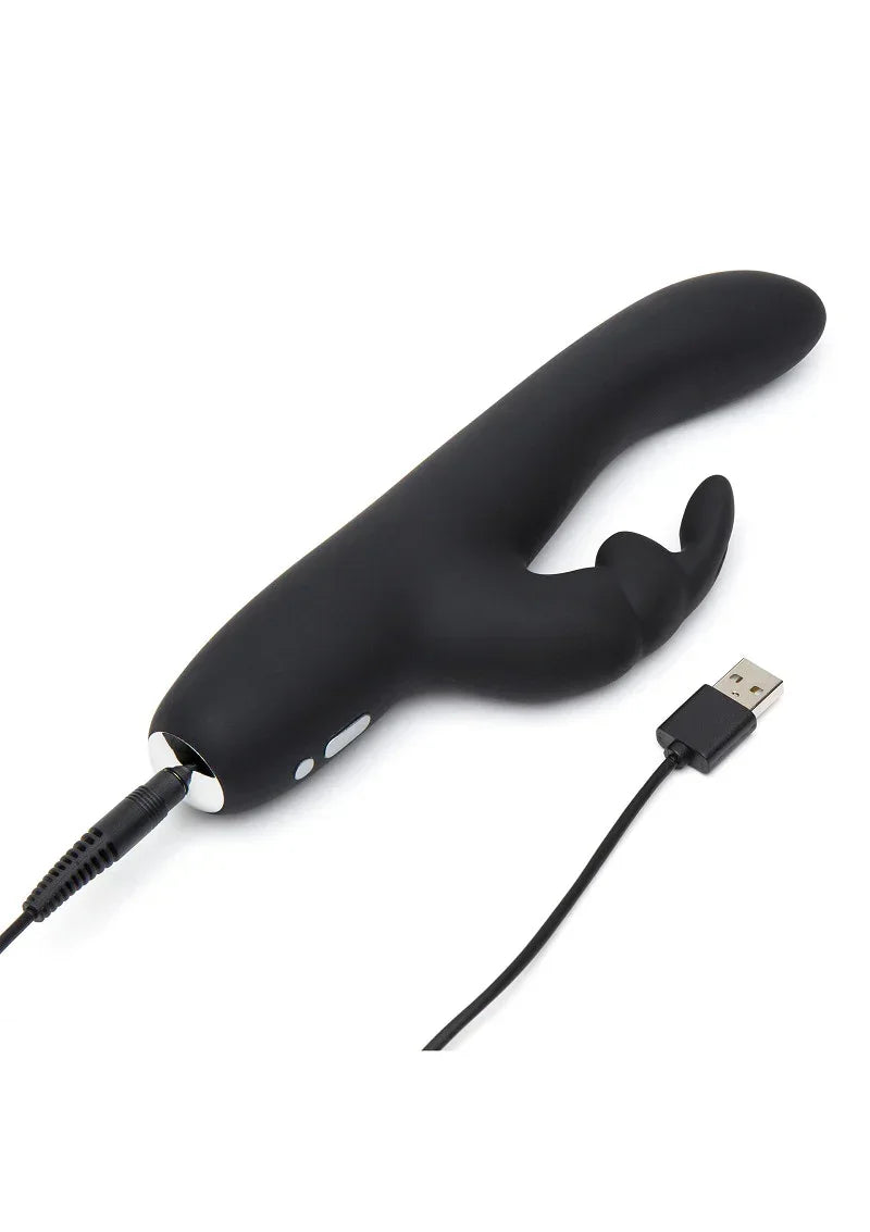 FiftyShadesofGreyGreedyGirlRechargeableSlimlineRabbitVibrator5 @ Happytoys Sexshop: online sex shop for Feeling Happy & Easy 😊 the erotic store owned by a woman