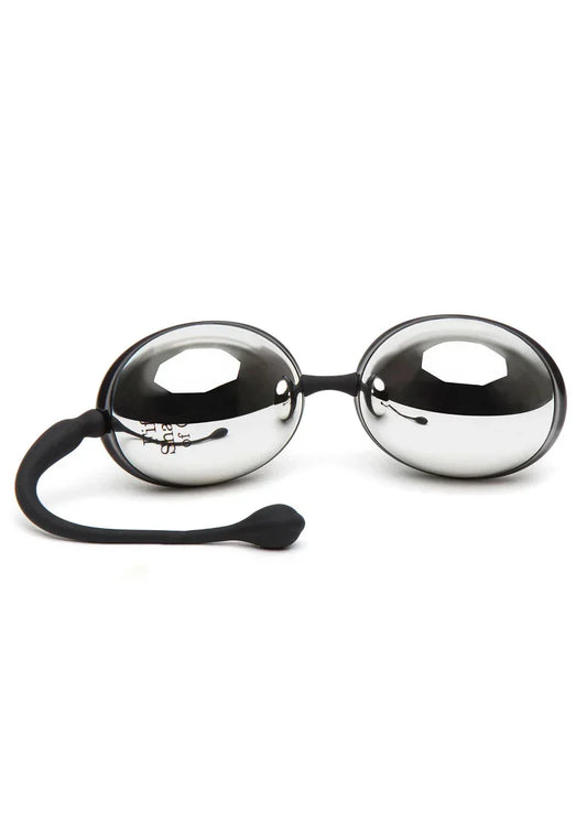 FiftyShadesofGreyInnerGoddessSilverJiggleBalls67g1 @ Happytoys Sexshop: online sex shop for Feeling Happy & Easy 😊 the erotic store owned by a woman