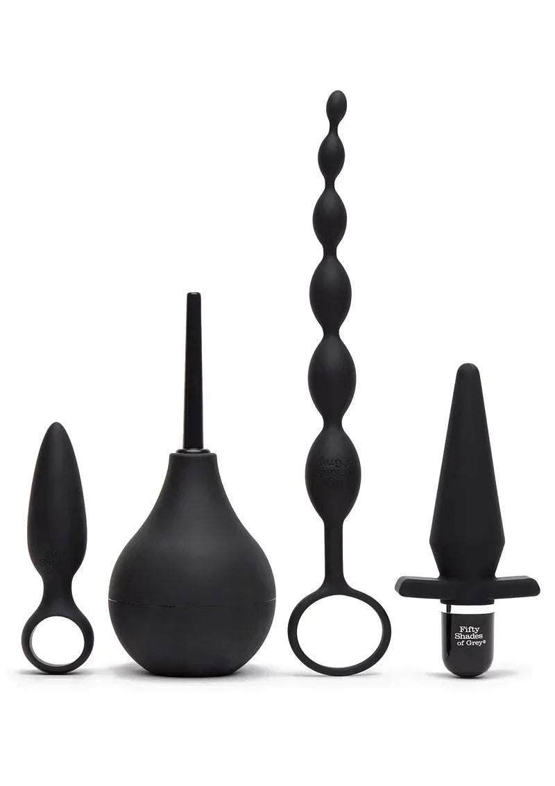 FiftyShadesofGreyPleasureOverloadStarterAnalKit_4piecekit_1 @ Happytoys Sexshop: online sex shop for Feeling Happy & Easy 😊 the erotic store owned by a woman