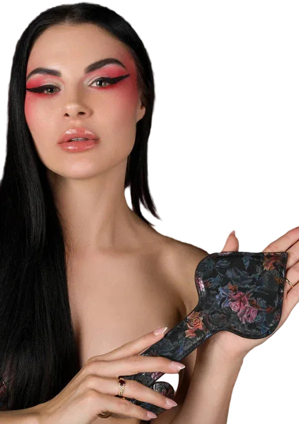 Bestel: Floral Jacquard Paddle by Geisha - bij Happytoys.nl, happytoys.be, Happytoys.ae: erotische sex webshop | liever Happy dan Easy ⭐⭐⭐⭐⭐