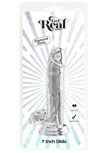 GetRealClearDildowithBalls7_byToyJoy2 @ Happytoys Sexshop: online sex shop for Feeling Happy & Easy 😊 the erotic store owned by a woman